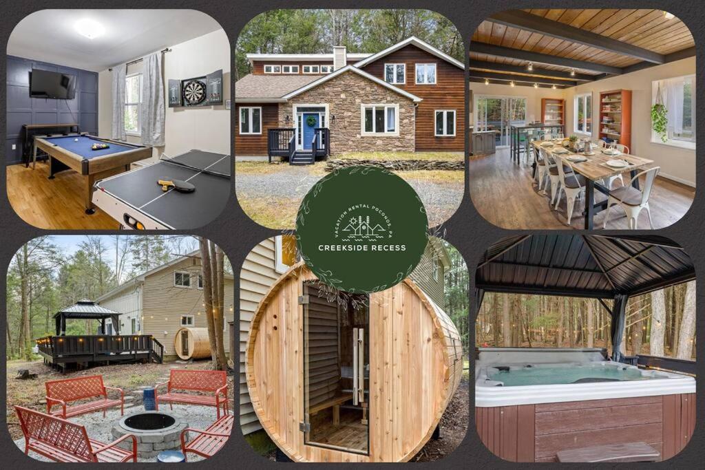 Βραδινή ψυχαγωγία για τους επισκέπτες του Creekside Recess Hottub Sauna Firepit Gameroom
