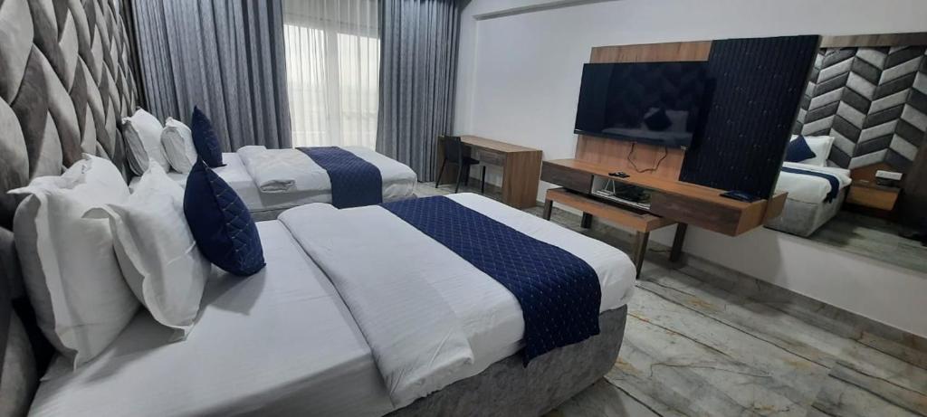 Hotel krishna - Dubbele Of Dubbele Kamer Met Uitzicht Op De Stad