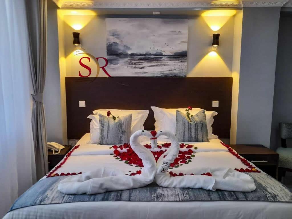 Postel nebo postele na pokoji v ubytování Selella Resort