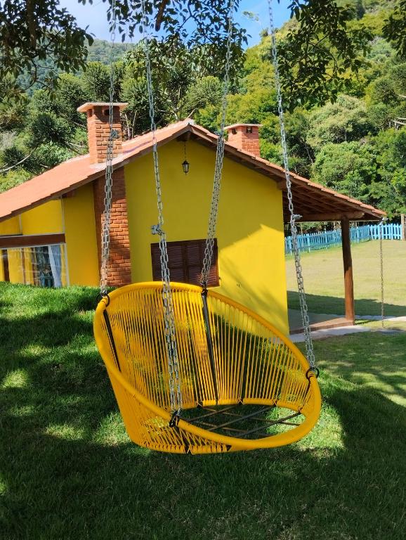 Zahrada ubytování Chalé Mirante Da Guapiara