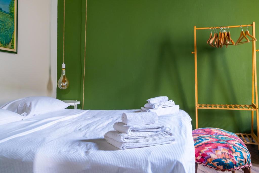 Postel nebo postele na pokoji v ubytování L'eco della rosa