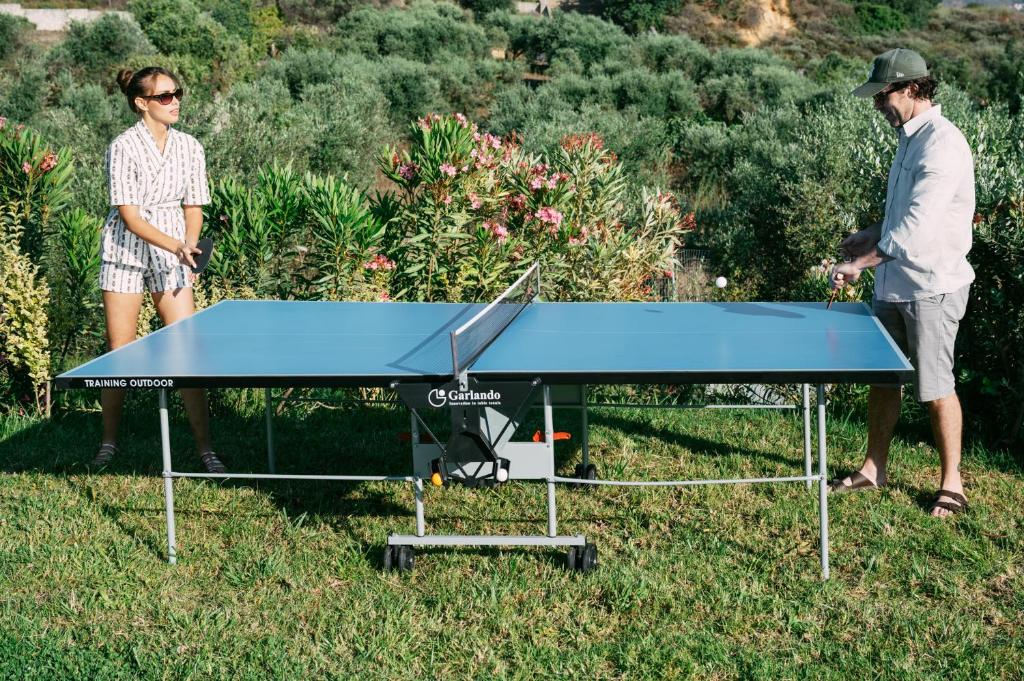 Stolní tenis v ubytování Olvini Villa nebo okolí