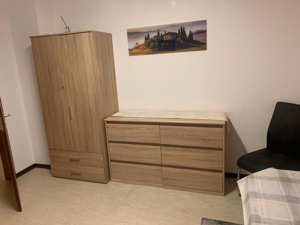 Postel nebo postele na pokoji v ubytování Monteure & Handwerker einfach, unkompliziert und preiswert in Alsfeld