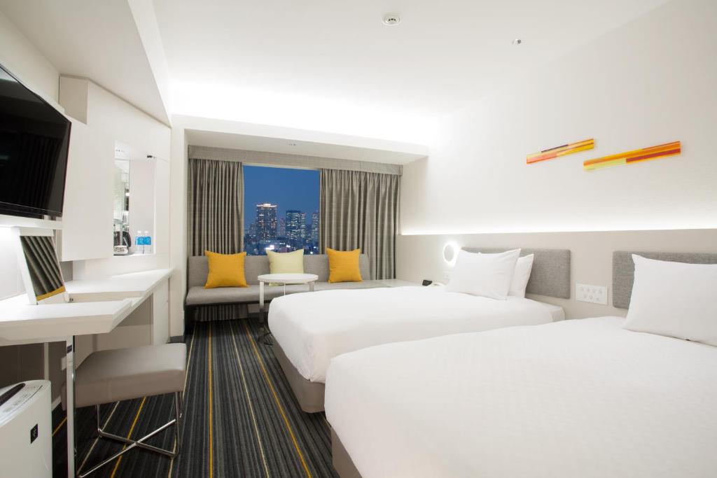 TV a/nebo společenská místnost v ubytování Hotel Nikko Osaka