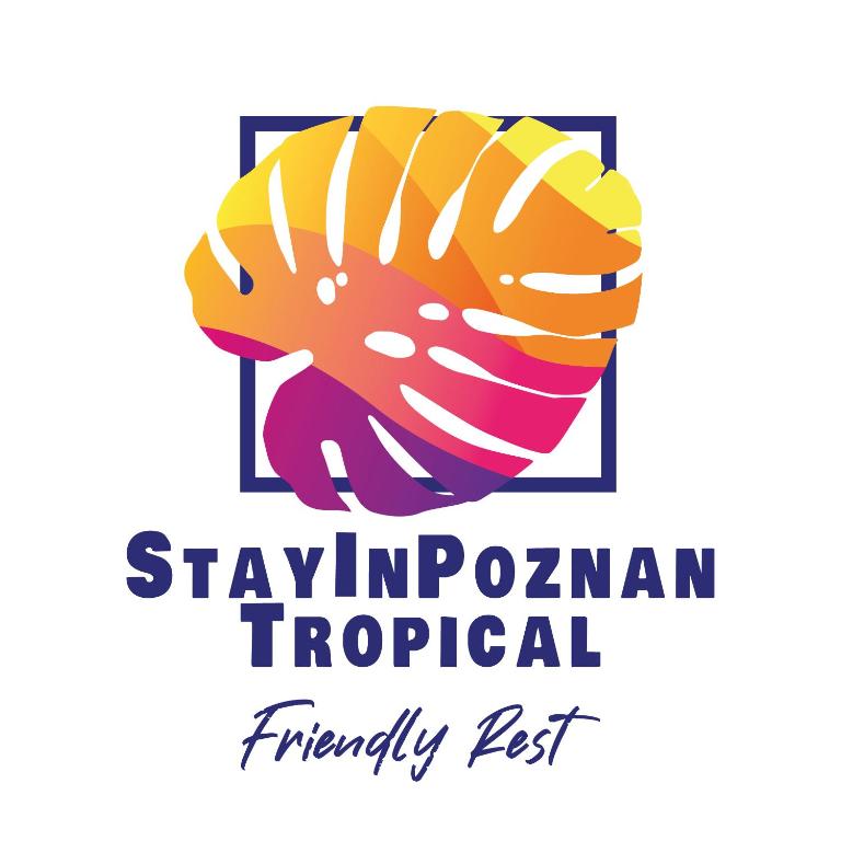 波茲南的住宿－Stay in Poznan Tropical，刺绣热带鱼节的标志