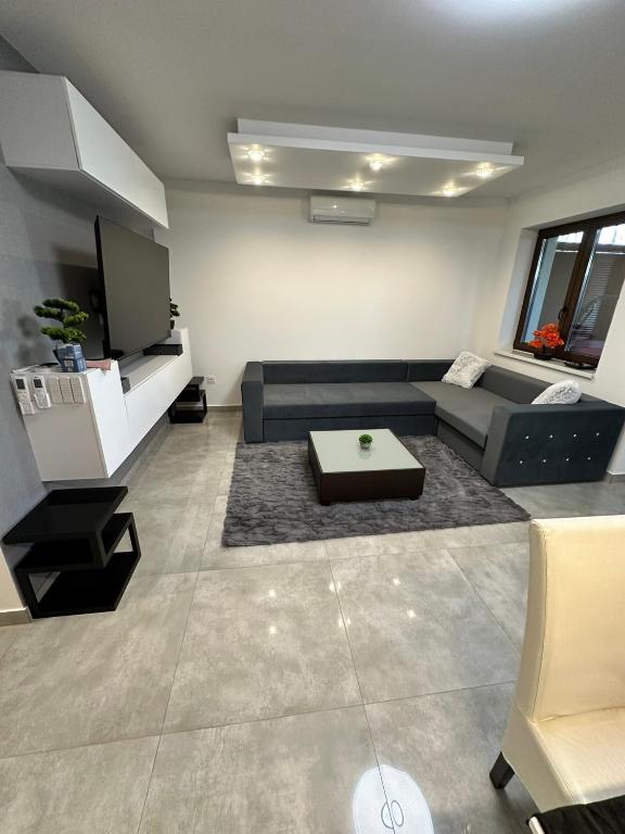 Kuchyň nebo kuchyňský kout v ubytování VRG 1 Exkluzív Apartman