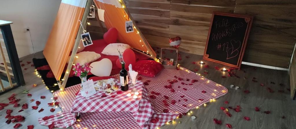 Letto o letti in una camera di Chalet Lupe-Eje cafetero