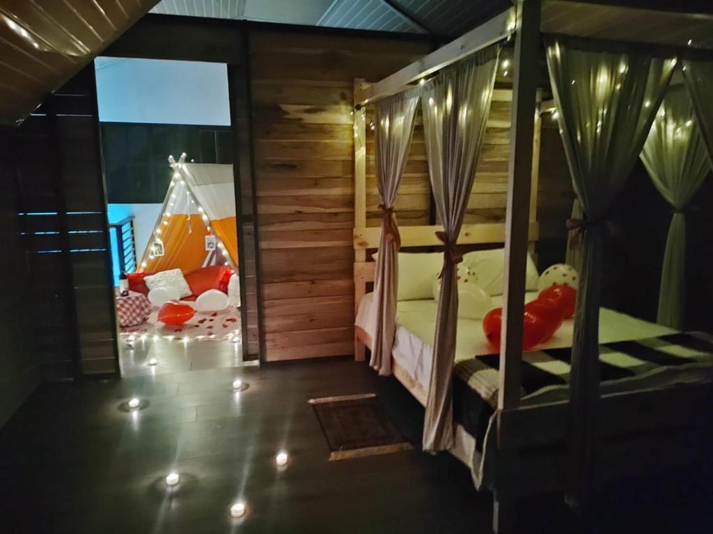 Letto o letti in una camera di Chalet Lupe-Eje cafetero