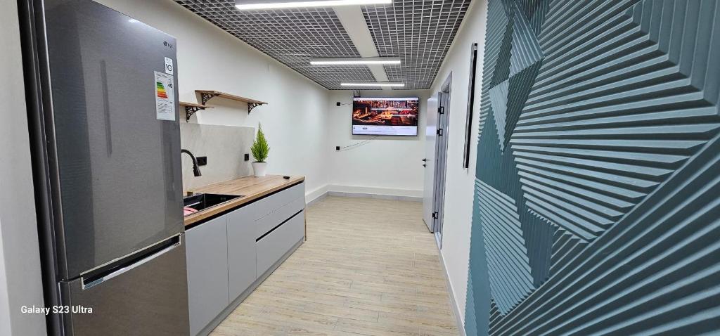 Kuchyň nebo kuchyňský kout v ubytování Ocean hostel