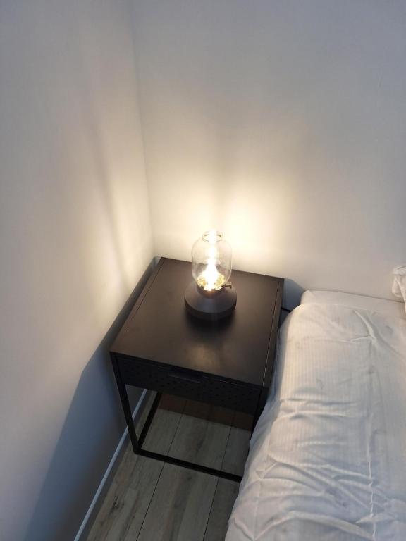 Postel nebo postele na pokoji v ubytování Huis ALNA 4