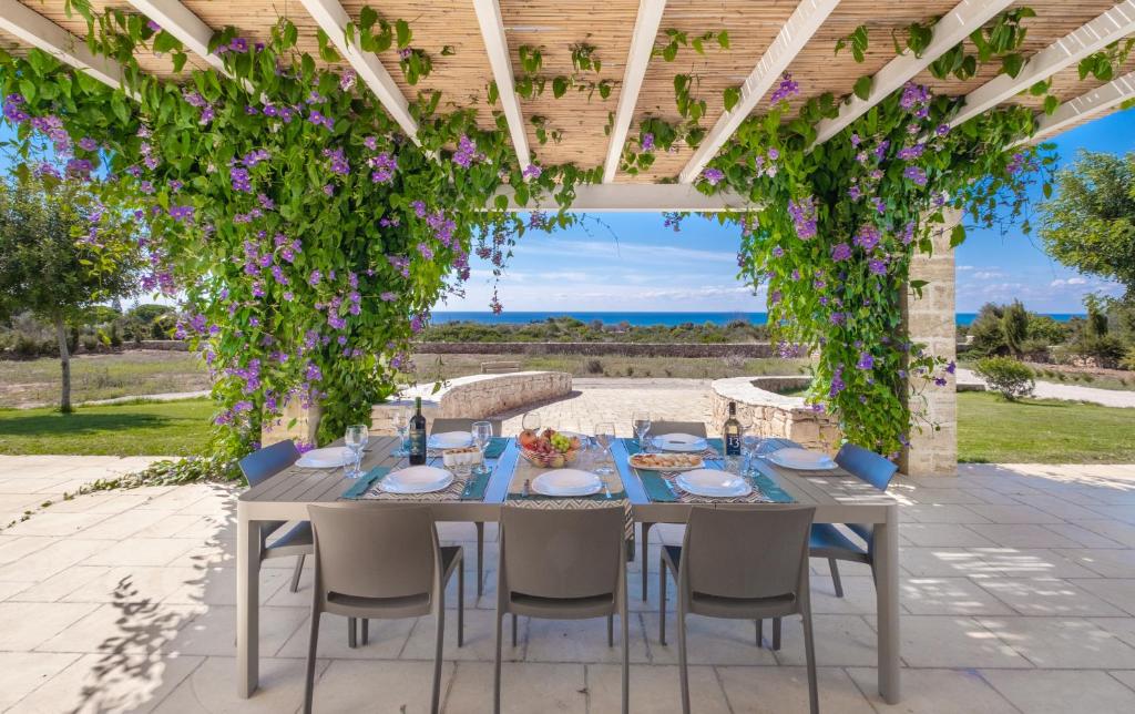 A garden outside Villa Falcone - Luxury Pool Sea View