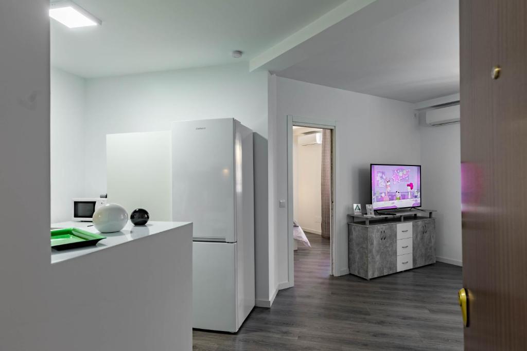 Kuchyň nebo kuchyňský kout v ubytování Apartamento Carvajal