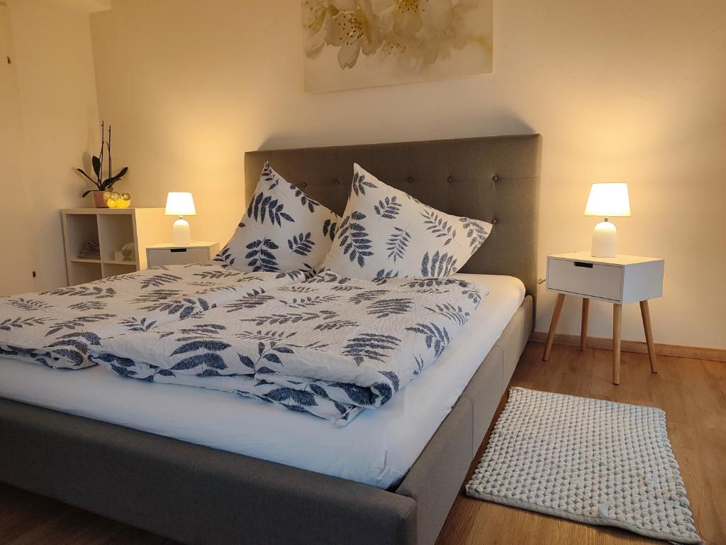 Postel nebo postele na pokoji v ubytování Ferienwohnung Großalber