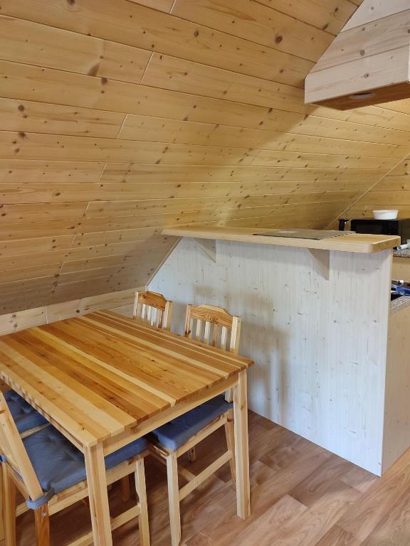 Kuchyň nebo kuchyňský kout v ubytování Ubytování Niki