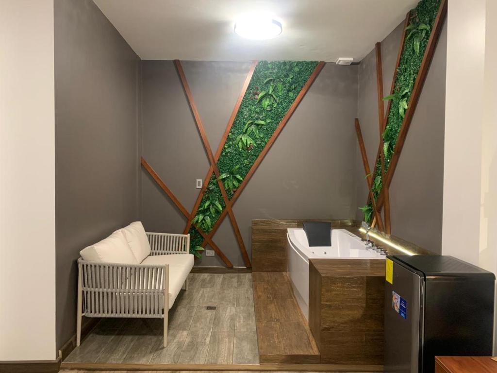 Posezení v ubytování Hotel Sacha Golden