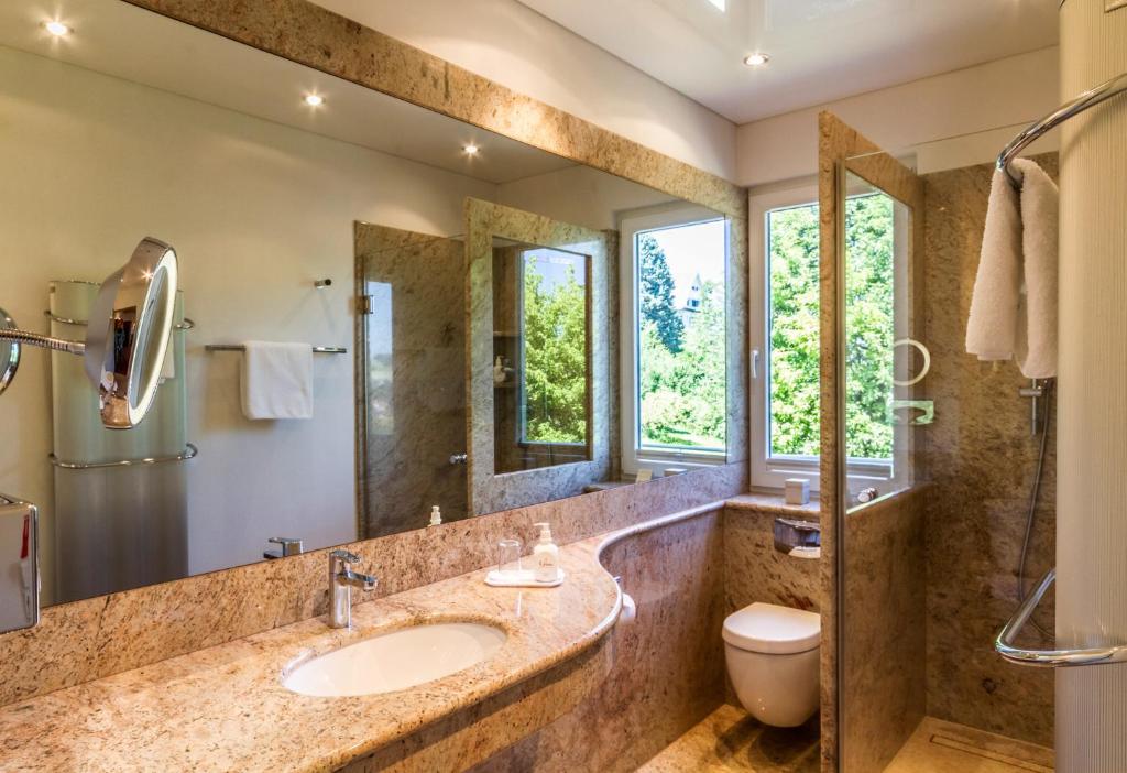 Koupelna v ubytování Hotel Villa Elben Lörrach bei Basel