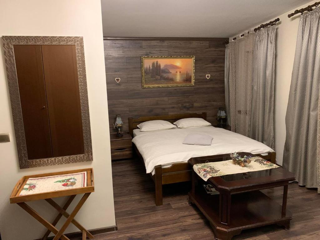 Postel nebo postele na pokoji v ubytování Privat FoRest