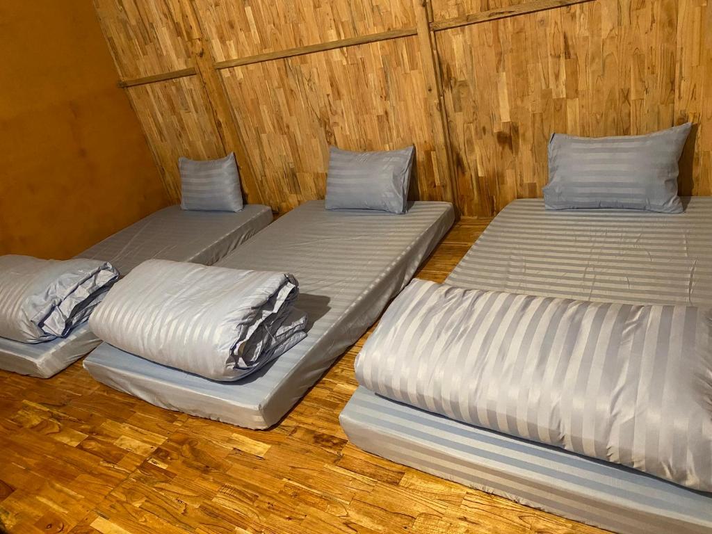 Postel nebo postele na pokoji v ubytování Mành Homestay