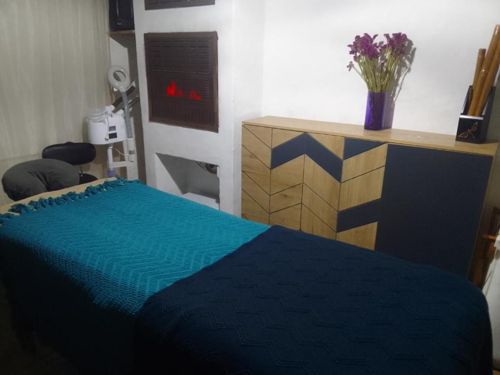 Llit o llits en una habitació de Caribbean house for family