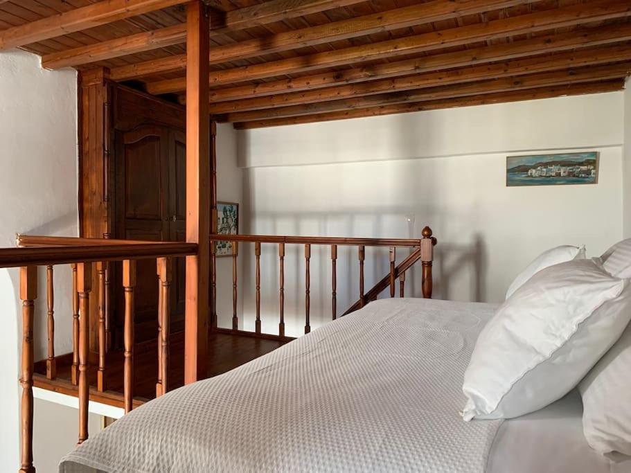 Posteľ alebo postele v izbe v ubytovaní Traditional apartment in the heart of Mykonos!