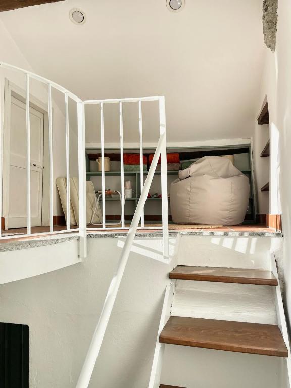 Postel nebo postele na pokoji v ubytování Casa Curiè