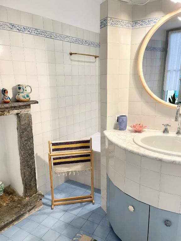 Koupelna v ubytování Casa Curiè