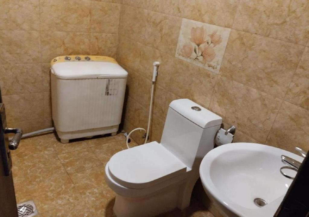 Koupelna v ubytování حياة ريف للوحدات السكنية المفروشة