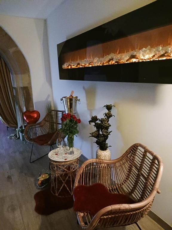 Posezení v ubytování Escape Private SPA I