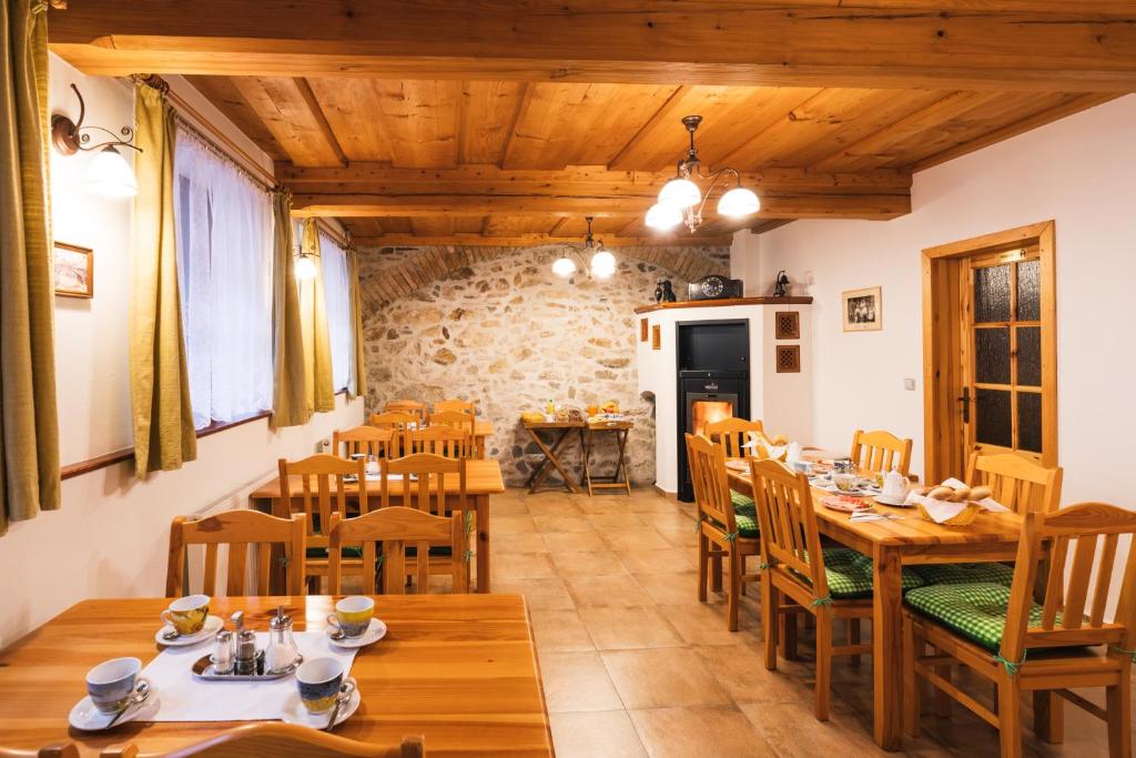 Posezení v ubytování Pension Krumau