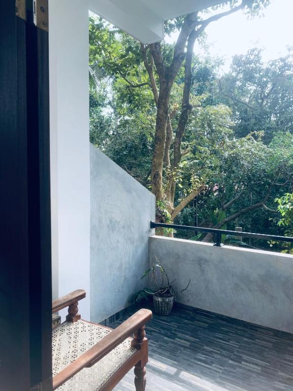 Balkón nebo terasa v ubytování Center Point Villa Unawatuna