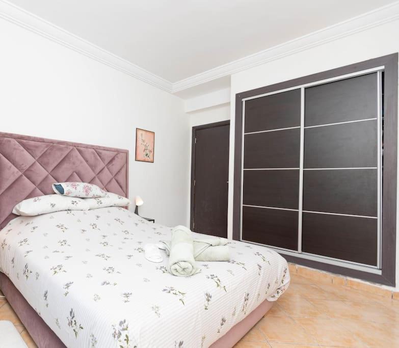Postel nebo postele na pokoji v ubytování Appartement Complexe Riviera Beach Cabo Airport Piscine Plage WiFi Parking Security
