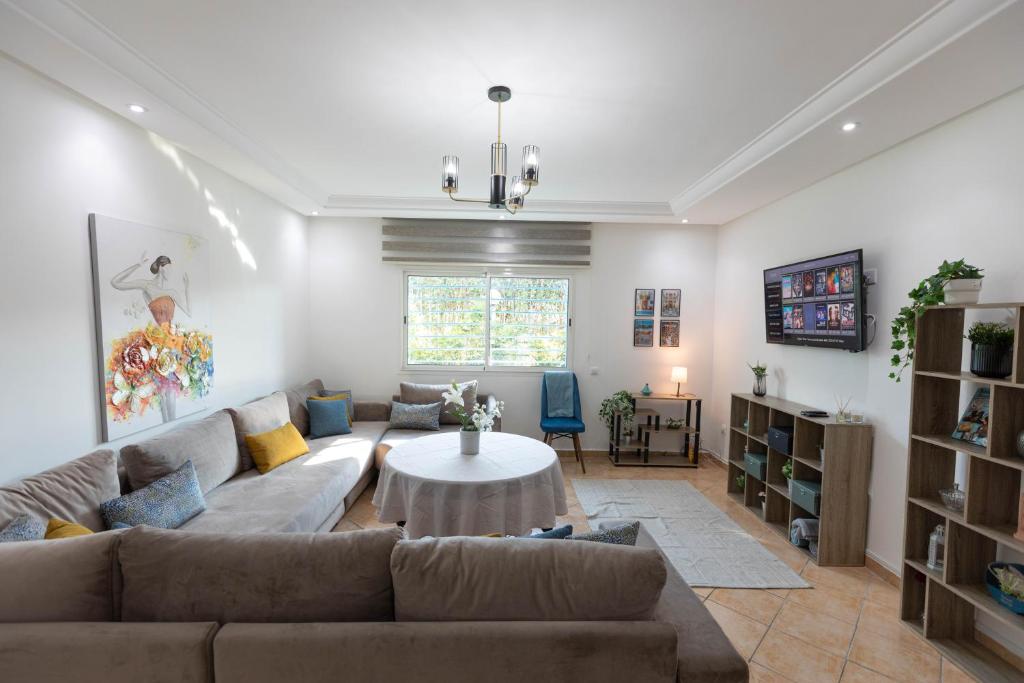 Posezení v ubytování Appartement Complexe Riviera Beach Cabo Airport Piscine Plage WiFi Parking Security