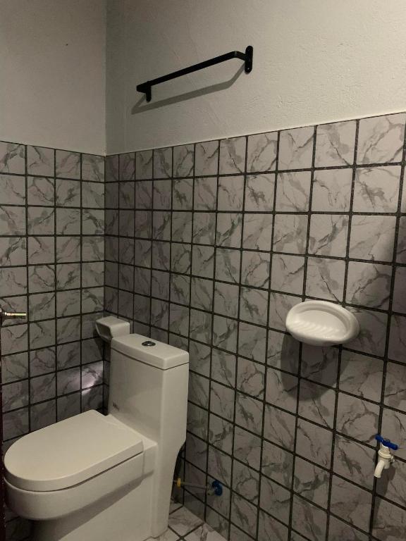 Koupelna v ubytování Lang2 place