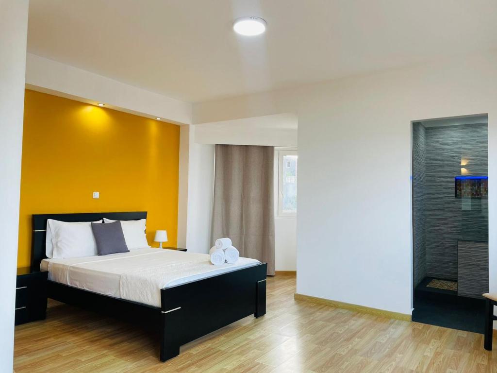 Postel nebo postele na pokoji v ubytování Residencial Sol Point Art