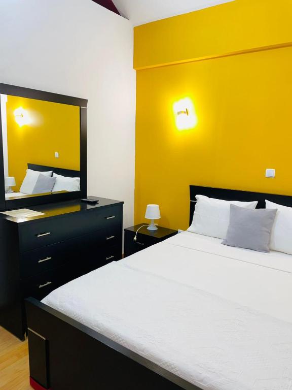 Postel nebo postele na pokoji v ubytování Residencial Sol Point Art