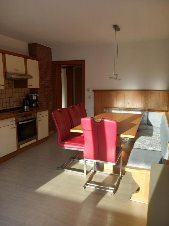 Kuchyň nebo kuchyňský kout v ubytování Mani‘s Appartements