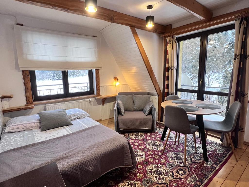 Postel nebo postele na pokoji v ubytování Villa Tatrydom