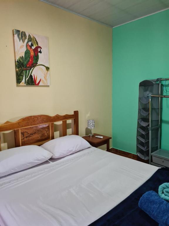 Postel nebo postele na pokoji v ubytování Casapreciosa-LasLajas