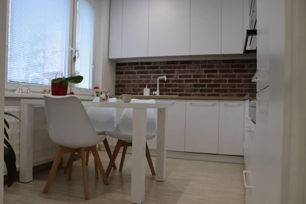Кухня або міні-кухня у Moderný priestranný apartmán