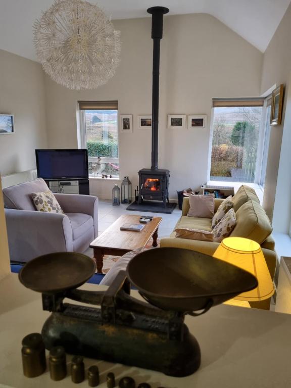 Posezení v ubytování Lakeside house