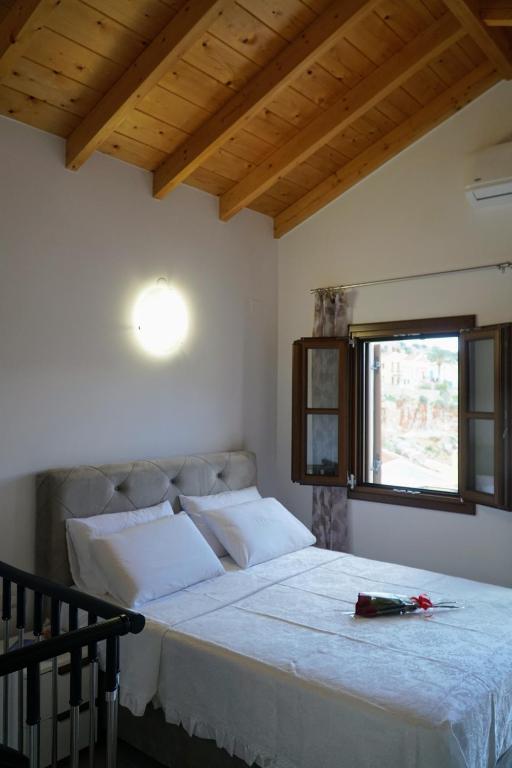 Postel nebo postele na pokoji v ubytování Oceanis apartment