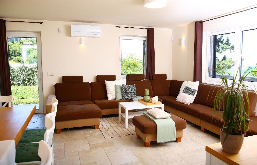 Posezení v ubytování Luxury Villa Gradin