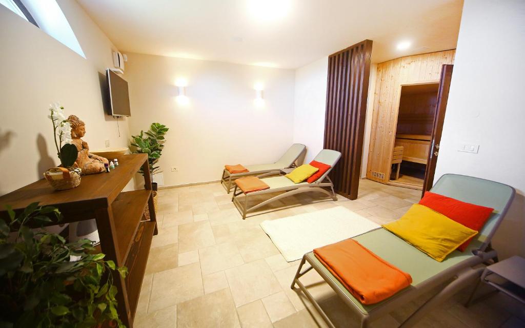 TV a/nebo společenská místnost v ubytování Luxury Villa Gradin
