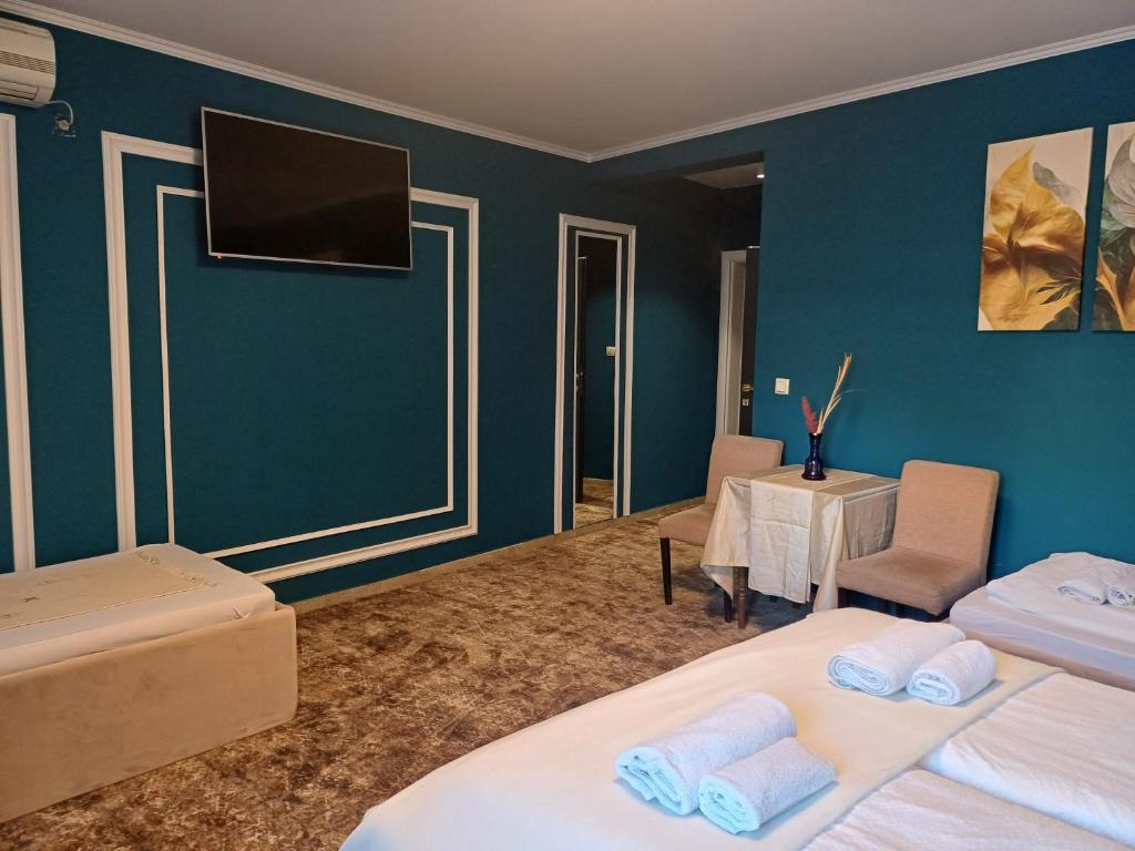 Postel nebo postele na pokoji v ubytování Villa Anri