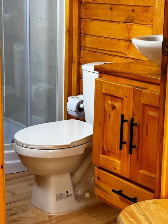 Koupelna v ubytování Glamping Shalom