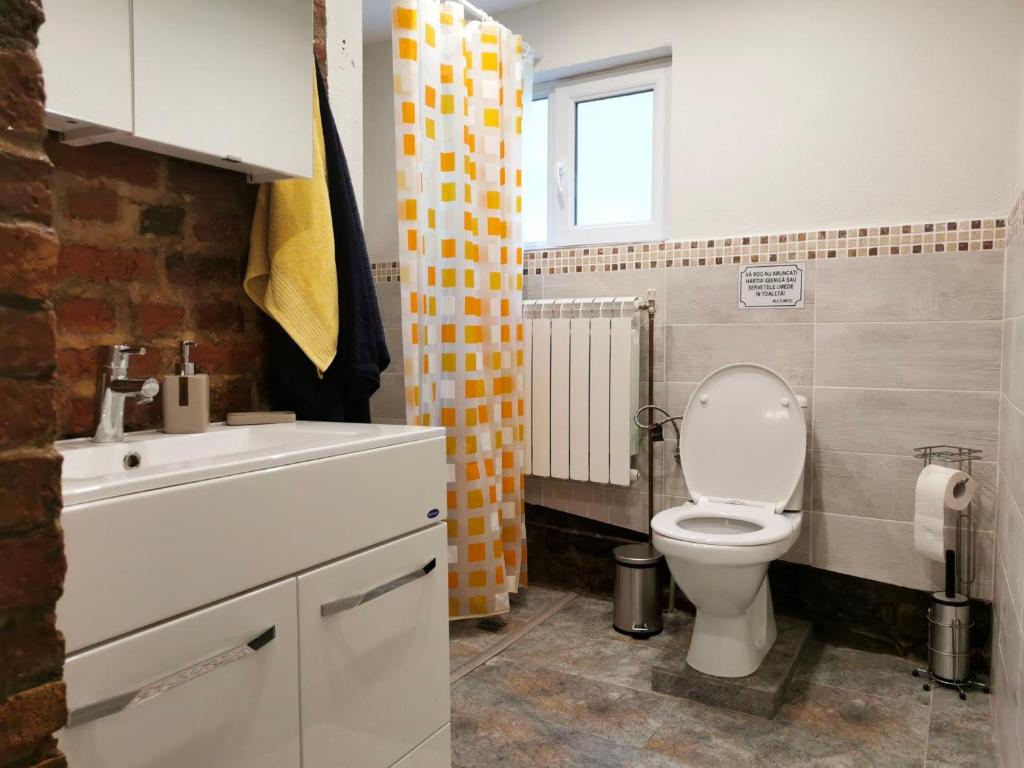 Koupelna v ubytování Casa Tihna