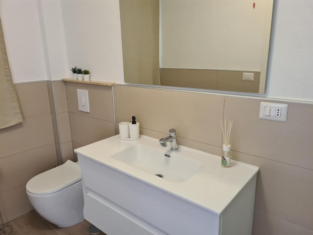 Phòng tắm tại B&B Al Quadrato