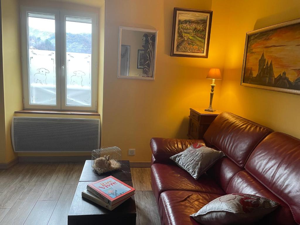 Posezení v ubytování Gîte "Lo Fédou d'Antraigues sur Volane"