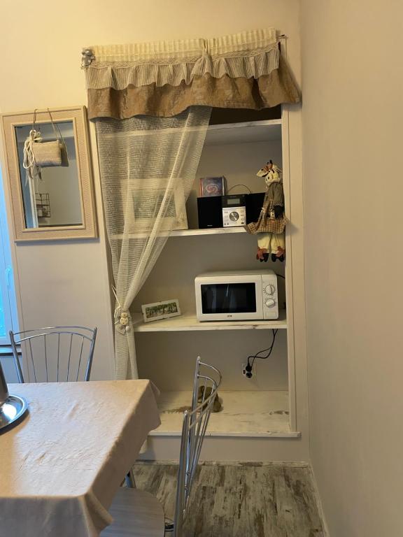 Kuchyň nebo kuchyňský kout v ubytování Gîte "Lo Fédou d'Antraigues sur Volane"