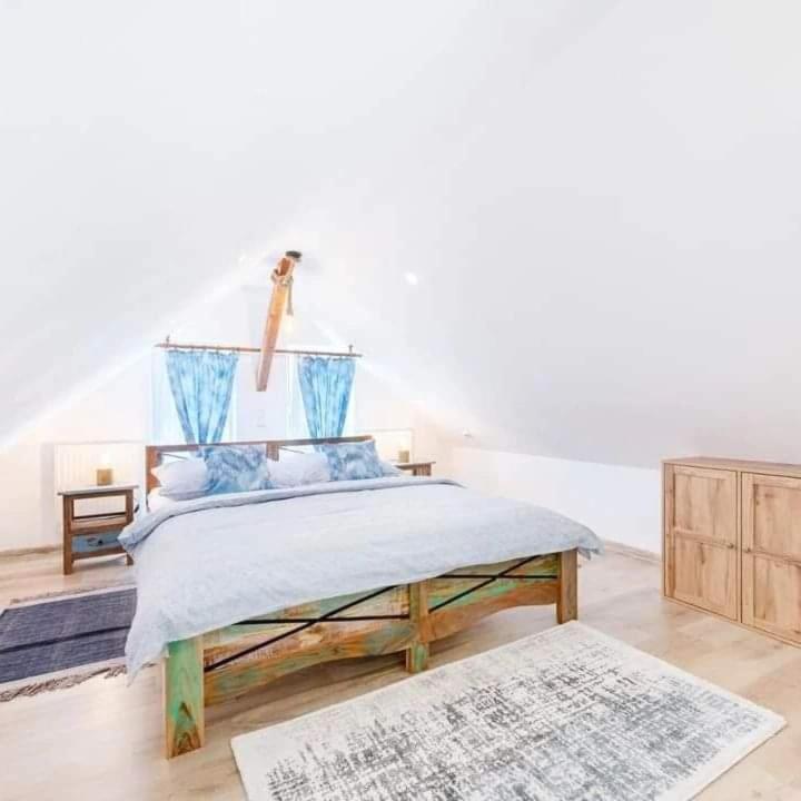 Posteľ alebo postele v izbe v ubytovaní Wellness Apartmány Andrea